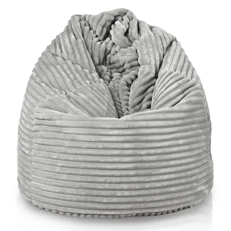 Poltrona Pouf Sacco XL Grande - Velluto a Coste Stripe – vista 27