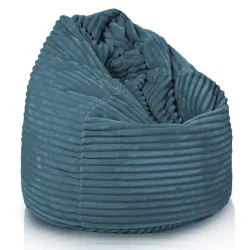 Poltrona Pouf Sacco - Velluto A Coste Larghe Royal