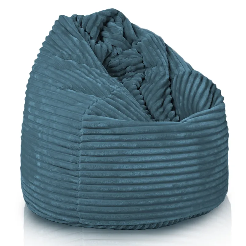 Poltrona Pouf Sacco XL Grande - Velluto a Coste Stripe – vista 31
