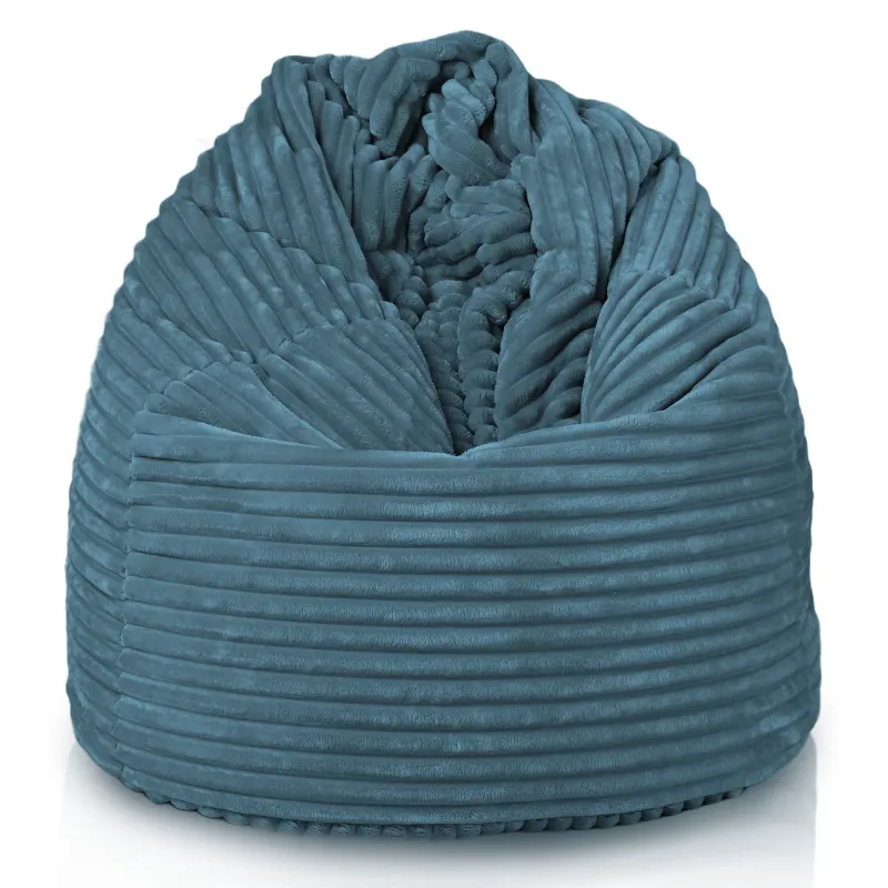 Poltrona Pouf Sacco XL Grande - Velluto a Coste Stripe – vista 32
