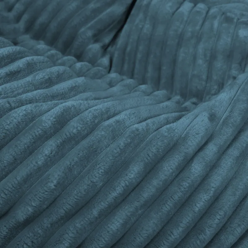 Poltrona Pouf Sacco XL Grande - Velluto a Coste Stripe – vista 34