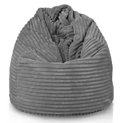 Poltrona Pouf Sacco XL Grande - Velluto a Coste Stripe – vista 37