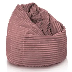 Poltrona Pouf Sacco - Velluto A Coste Larghe Royal