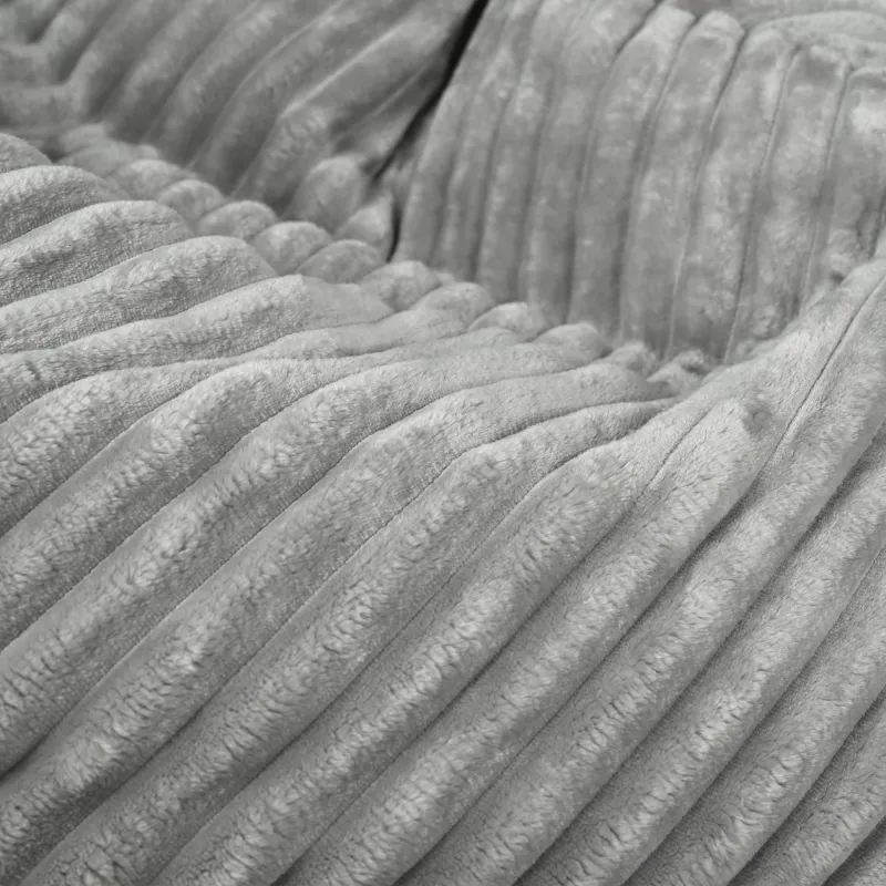 Poltrona Pouf Sacco XL Grande - Velluto a Coste Stripe – vista 29