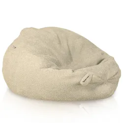 Poltrona Pouf Sacco XL Grande - Tessuto Bouclè – vista 2