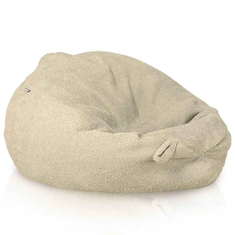 Poltrona Pouf Sacco XL Grande - Tessuto Bouclè – vista 2