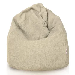 Poltrona Pouf Sacco XL Grande - Tessuto Bouclè – vista 3