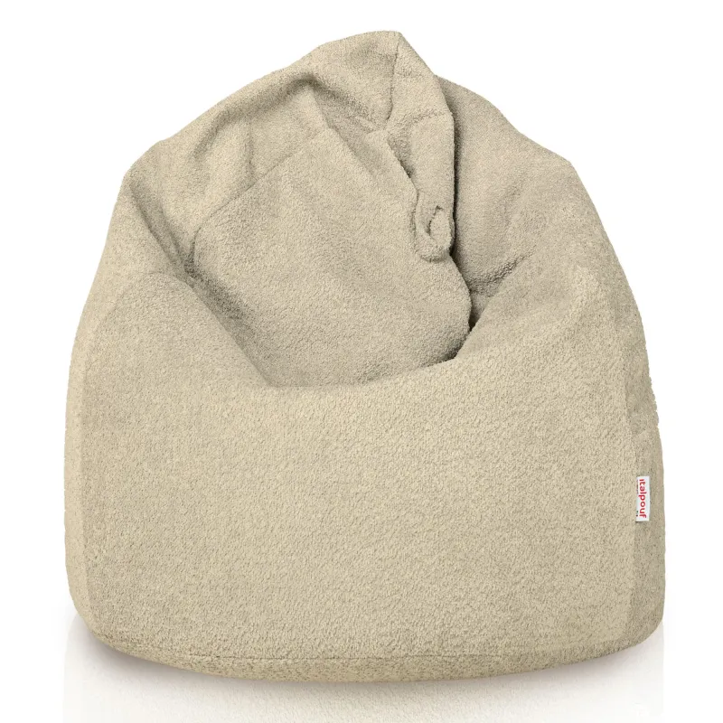 Poltrona Pouf Sacco XL Grande - Tessuto Bouclè – vista 3
