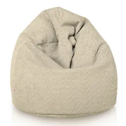 Poltrona Pouf Sacco L per bambini - Tessuto Bouclè – vista 9