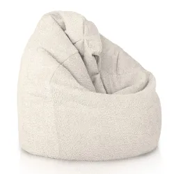 Poltrona Pouf Sacco - Tessuto Bouclè
