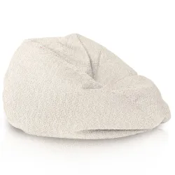 Poltrona Pouf Sacco L per bambini - Tessuto Bouclè – vista 2