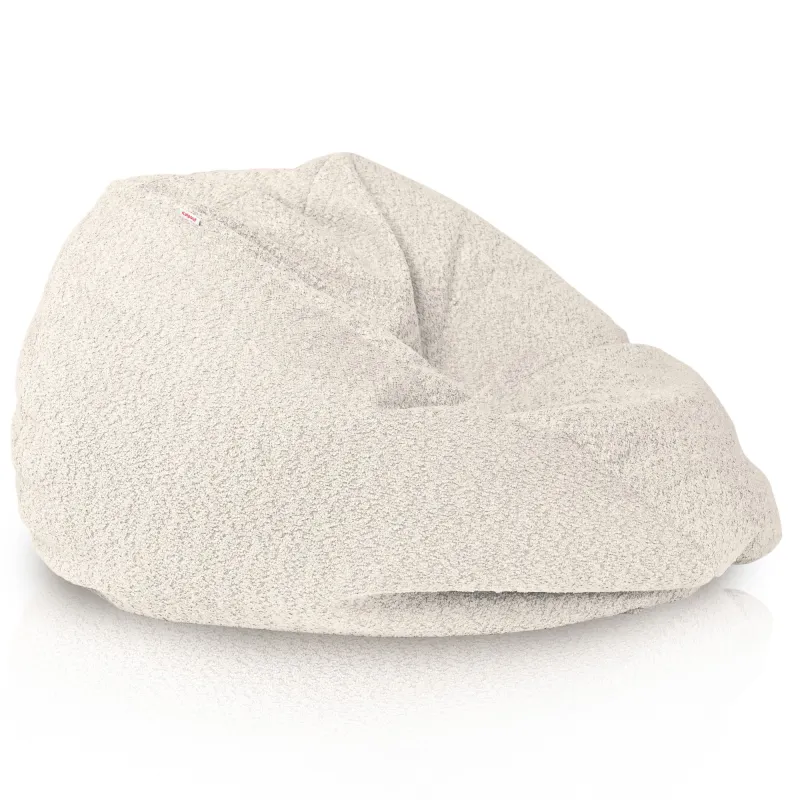 Poltrona Pouf Sacco L per bambini - Tessuto Bouclè – vista 2