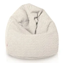 Poltrona Pouf Sacco L per bambini - Tessuto Bouclè – vista 3
