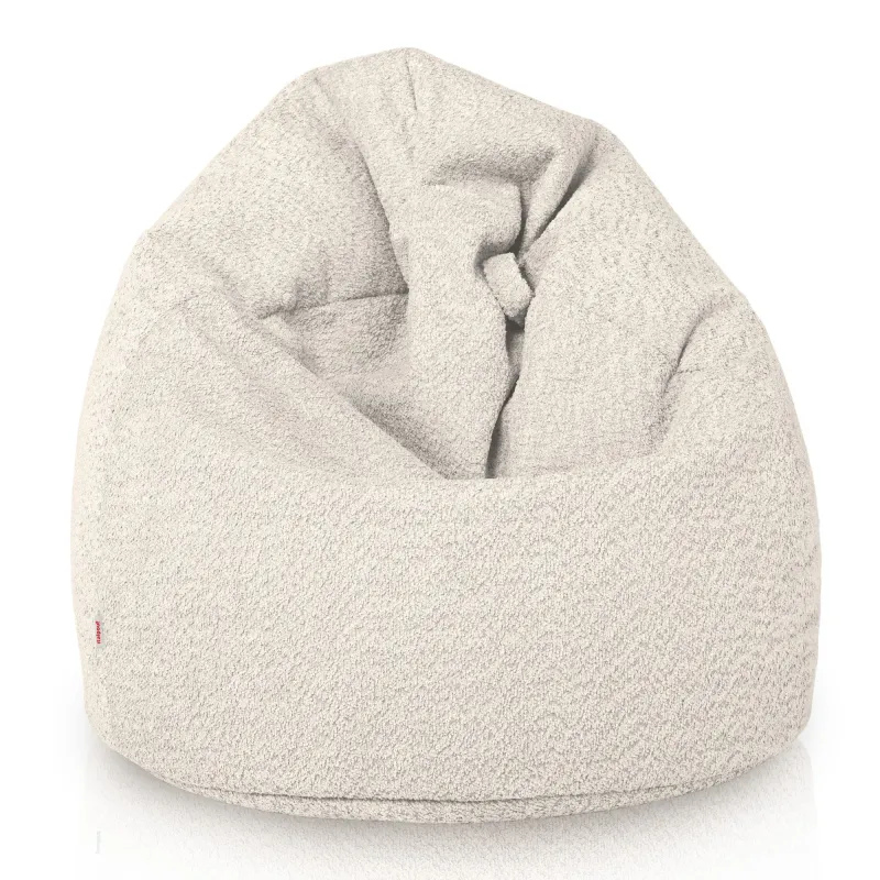 Poltrona Pouf Sacco L per bambini - Tessuto Bouclè – vista 3
