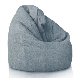 Poltrona Pouf Sacco - Tessuto Bouclè