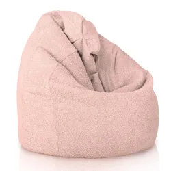 Poltrona Pouf Sacco - Tessuto Bouclè