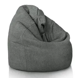 Poltrona Pouf Sacco - Tessuto Bouclè