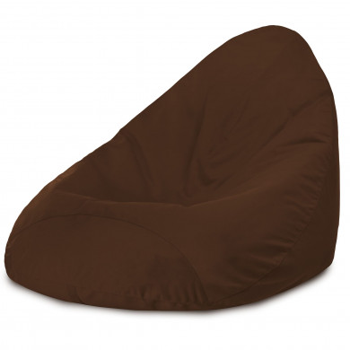 Marrone Pouf Poltrona Sacco XXL Velluto