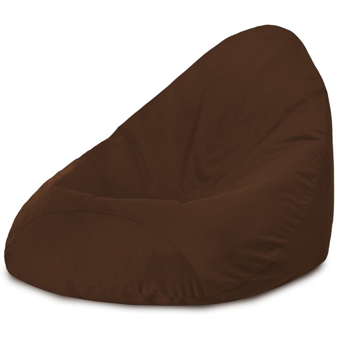 Marrone Scuro Pouf Poltrona Sacco XXL Tessuto