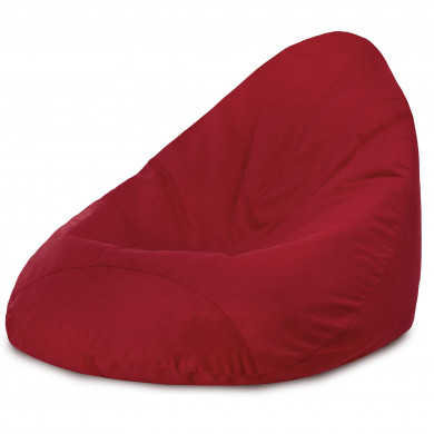 Rosso Pouf Poltrona Sacco XXL Velluto
