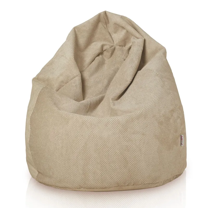 Poltrona Pouf Sacco XL Grande - Velluto Testurizzato Dot – vista 3