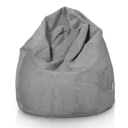 Poltrona Pouf Sacco XL Grande - Velluto Testurizzato Dot – vista 10