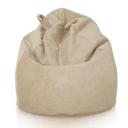 Poltrona Pouf Sacco L per bambini - Velluto Testurizzato Dot – vista 3