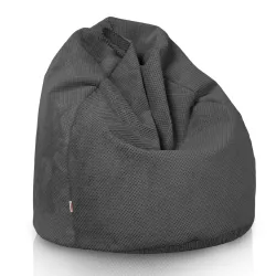 Poltrona Pouf Sacco L per bambini - Velluto Testurizzato Dot