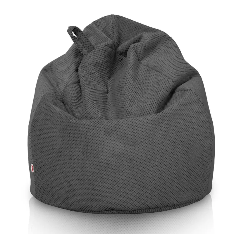 Poltrona Pouf Sacco L per bambini - Velluto Testurizzato Dot – vista 17