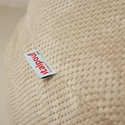Poltrona Pouf Sacco L per bambini - Velluto Testurizzato Dot – vista 5