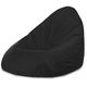 Nero Pouf Poltrona Sacco XXL Velluto