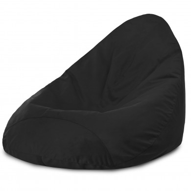 Nero Pouf Poltrona Sacco XXL Velluto
