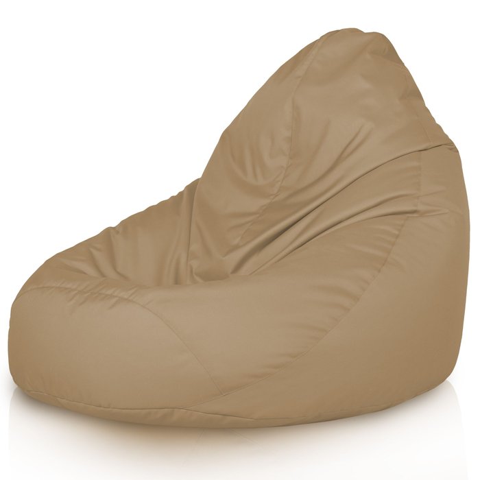 Beige Pouf Poltrona Sacco XXL Esterno Comodo