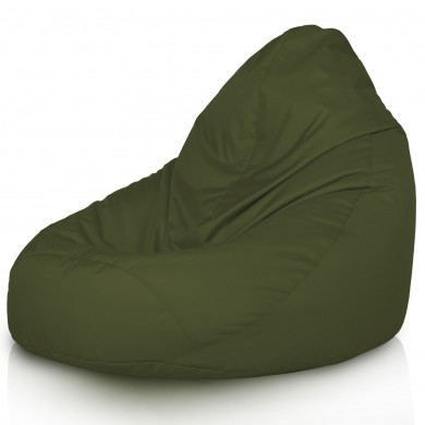 Verde Scuro Pouf Poltrona Sacco XXL Da Esterno