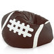Marrone scuro Pouf Pallone Rugby Ecopelle Classico