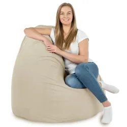 Poltrona Pouf Sacco XXL per adulti Gigante - Velluto Soft – vista 40