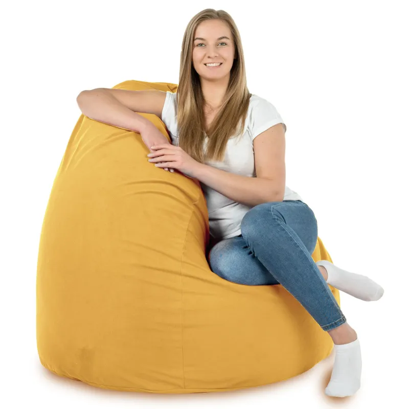 Poltrona Pouf Sacco XXL per adulti Gigante - Velluto Soft – vista 48