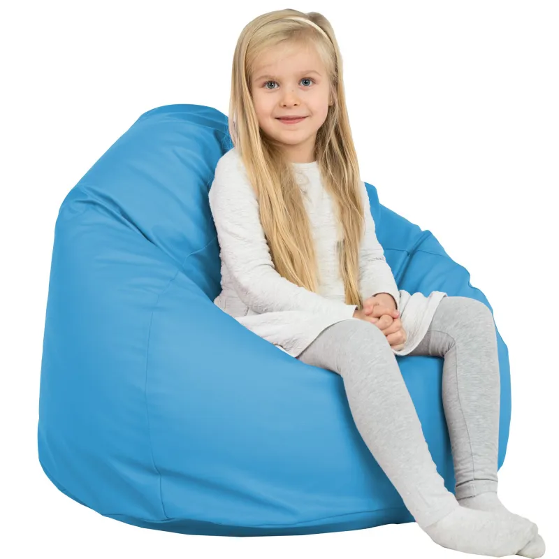 Poltrona Pouf Sacco L per bambini - Ecopelle – vista 7