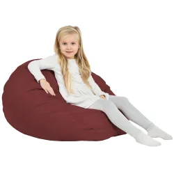 Poltrona Pouf Sacco L per bambini - Ecopelle – vista 12