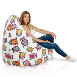 Poltrona Pouf Sacco XXL per adulti Gigante - Tessuto Stampato Premium – vista 8