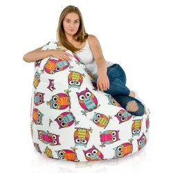 Poltrona Pouf Sacco XXL per adulti Gigante - Tessuto Stampato Premium – vista 9
