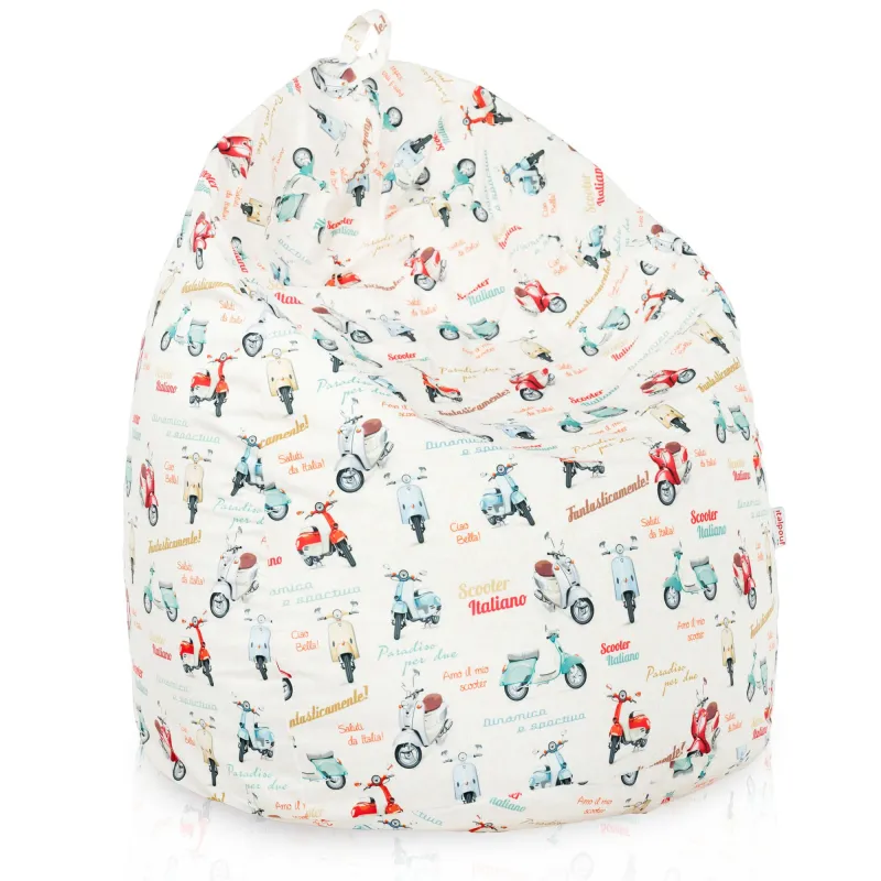 Poltrona Pouf Sacco XXL per adulti Gigante - Tessuto Stampato Premium – vista 15