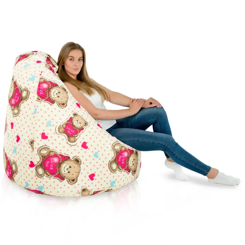 Poltrona Pouf Sacco XXL per adulti Gigante - Tessuto Stampato Premium – vista 31