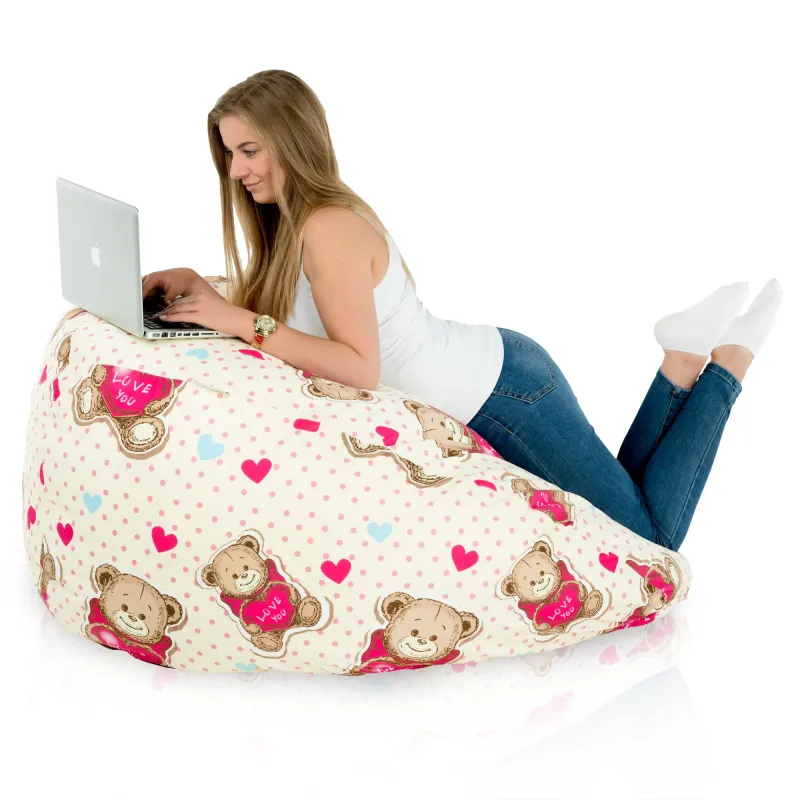 Poltrona Pouf Sacco XXL per adulti Gigante - Tessuto Stampato Premium – vista 32