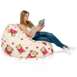 Poltrona Pouf Sacco XXL per adulti Gigante - Tessuto Stampato Premium – vista 33
