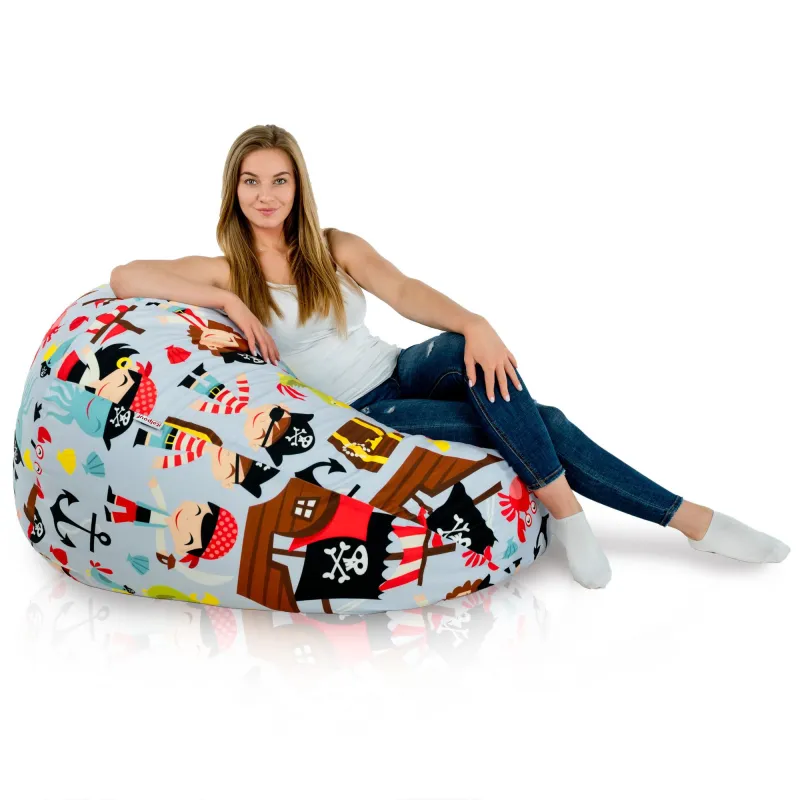 Poltrona Pouf Sacco XXL per adulti Gigante - Tessuto Stampato Premium – vista 37