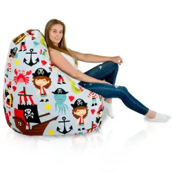 Poltrona Pouf Sacco XXL per adulti Gigante - Tessuto Stampato Premium – vista 38