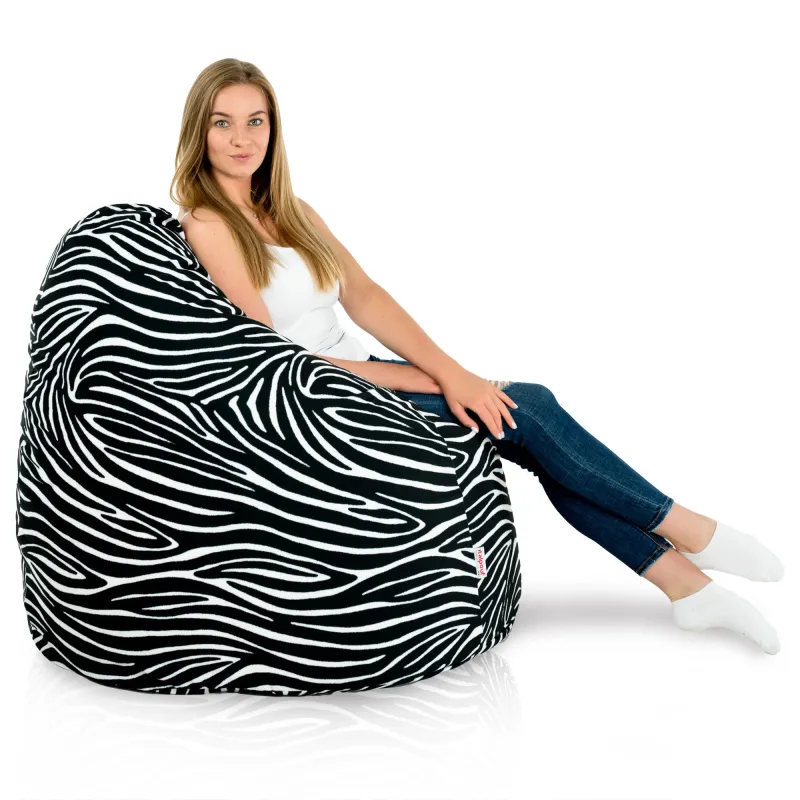 Poltrona Pouf Sacco XXL per adulti Gigante - Tessuto Stampato Premium – vista 42