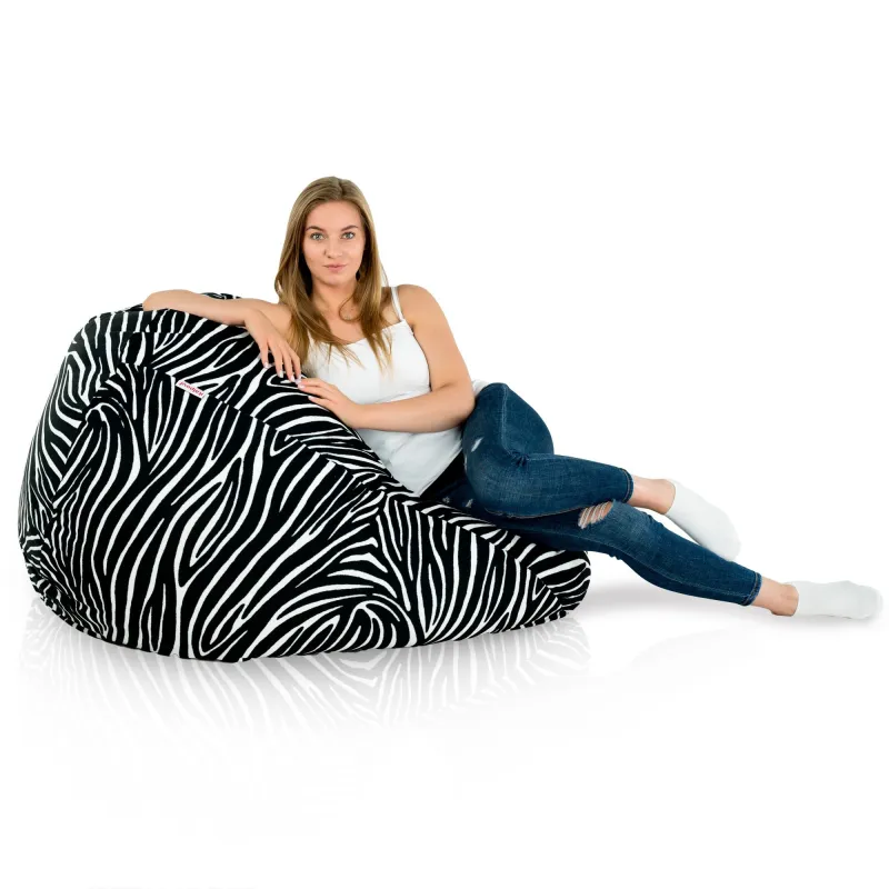 Poltrona Pouf Sacco XXL per adulti Gigante - Tessuto Stampato Premium – vista 44