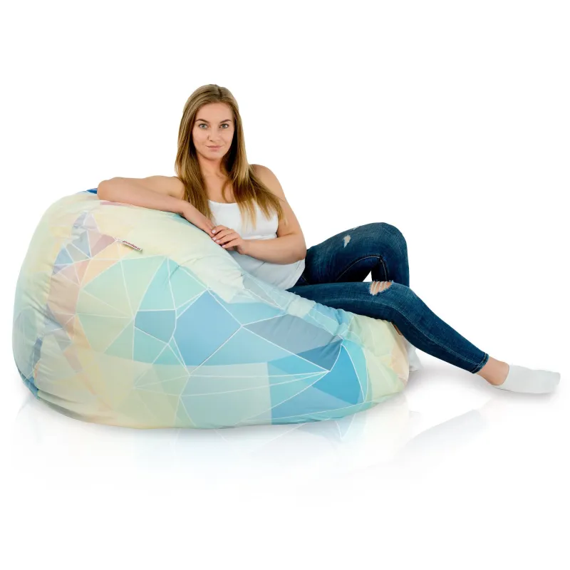 Poltrona Pouf Sacco XXL per adulti Gigante - Tessuto Stampato Premium – vista 59